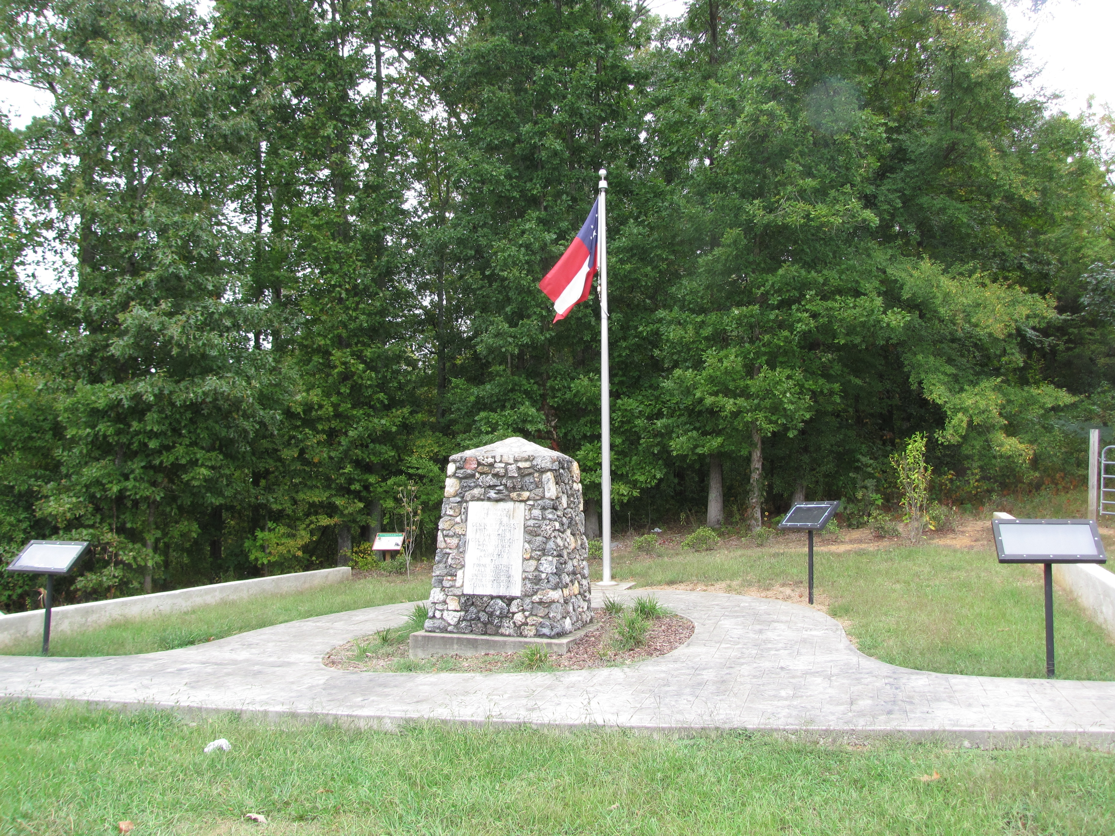 Gen. N.B. Forrest Captured Col. A.D. Streight Monument Marker