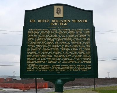 Dr. Rufus Benjamin Weaver Marker image. Click for full size.