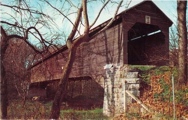 Old Covered Bridge, Meems Bottom, Virginia image. Click for full size.