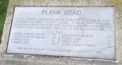 Plank Road Marker image. Click for full size.
