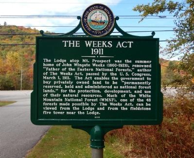 The Weeks Act Marker image. Click for full size.