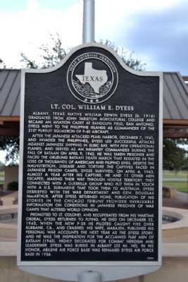 Lt. Col. William E. Dyess Marker image. Click for full size.