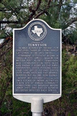 Community of Tennyson Marker image. Click for full size.