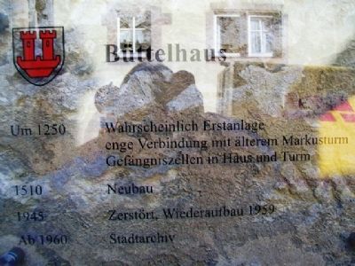 Büttelhaus / Bailiff's House Marker image. Click for full size.