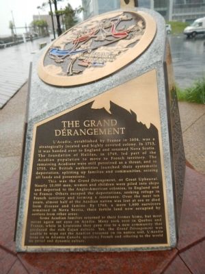 The Grand Dérangement Marker. Click for full size. The Grand Dérangement Marker image. Click for full size.