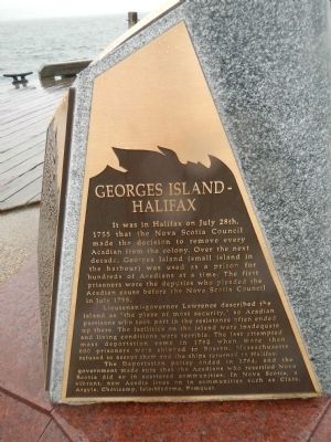 Georges Island - Halifax Marker image. Click for full size.