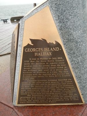 Georges Island - Halifax Marker. Click for full size. Georges Island - Halifax Marker image. Click for full size.