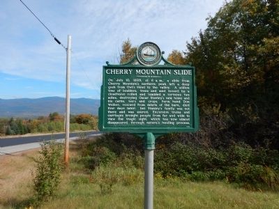 Cherry Mountain Slide Marker. Click for full size. Cherry Mountain Slide Marker image. Click for full size.