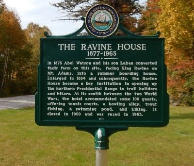 The Ravine House Marker image. Click for full size.