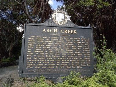 Arch Creek Marker image. Click for full size.