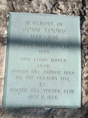 In Memory of John Young Marker. Click for full size. In Memory of John Young Marker image. Click for full size.
