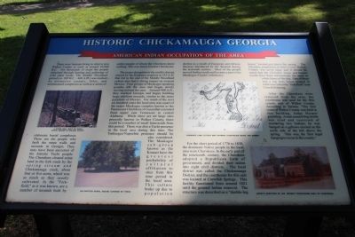 Historic Chickamauga Georgia Marker image. Click for full size.