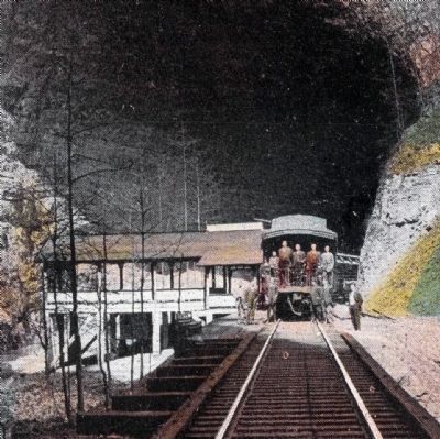 Pavilion and Observation Car at Natural Tunnel image. Click for full size.