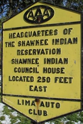 Shawnee Council House Marker image. Click for full size.