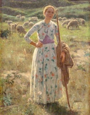 Joan of Arc by Gari Melchers image. Click for full size.