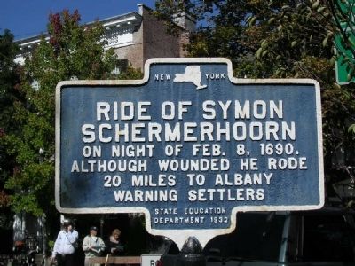 Ride of Symon Schermerhoorn Marker. Click for full size. Ride of Symon Schermerhoorn Marker image. Click for full size.