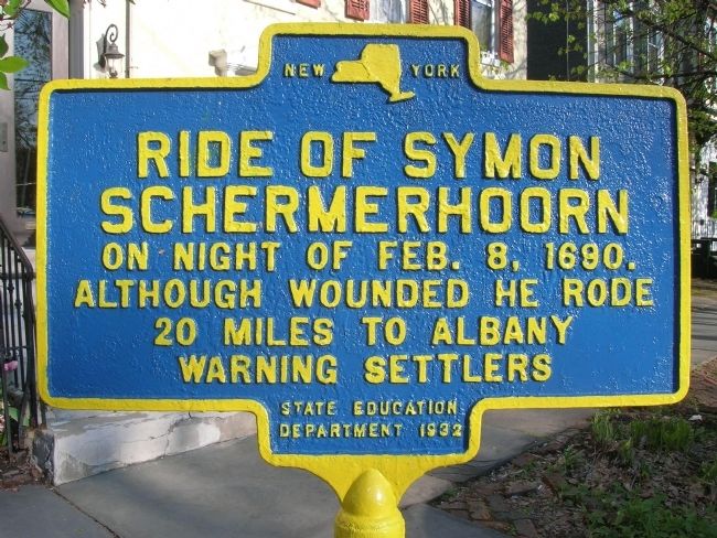 Ride of Symon Schermerhoorn Marker. Click for full size. Ride of Symon Schermerhoorn Marker image. Click for full size.