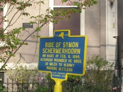 Ride of Symon Schermerhoorn Marker. Click for full size. Ride of Symon Schermerhoorn Marker image. Click for full size.