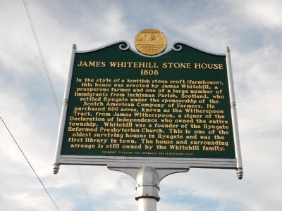 James Whitehill Stone House Marker image. Click for full size.