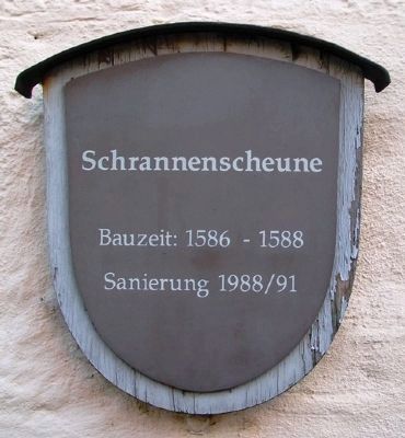 Schrannenscheune / Grain Storage Barn Marker image. Click for full size.