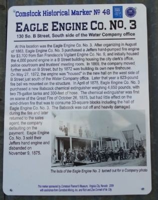 Eagle Engine Co. No.3 Marker image. Click for full size.