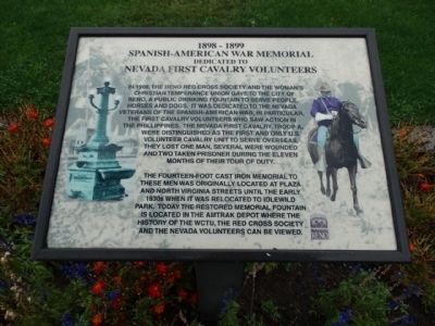 Spanish-American War Memorial 1898-1899 Marker. Click for full size. Spanish-American War Memorial 1898-1899 Marker image. Click for full size.
