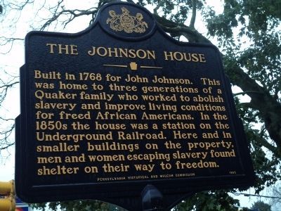 The Johnson House Marker image. Click for full size.