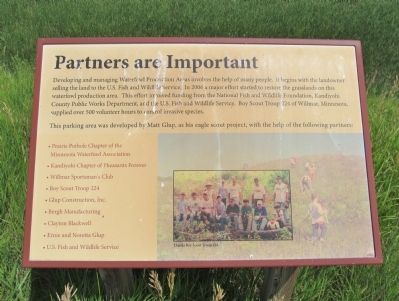 Partners are Important Interpretive Panel image. Click for full size.