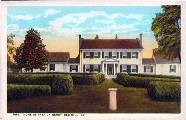 1014. Home of Patrick Henry, Red Hill, Va. image. Click for full size.