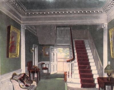 Interior of Patrick Henrys Home, Red Hill, Va.<br>The Hall-way image. Click for full size.