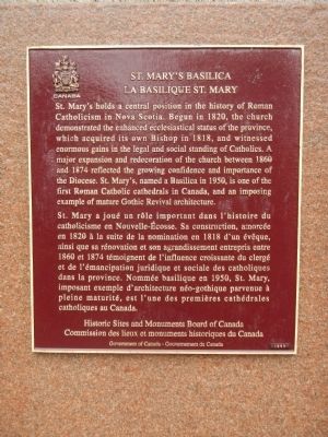 St. Mary’s Basilica Marker image. Click for full size.