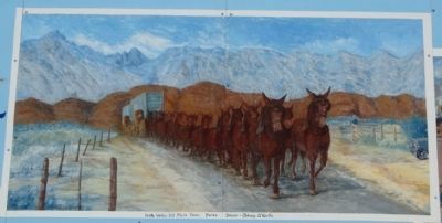 Death Valley 20 Mule Team Borax Driver - Johnny O'Keefe image. Click for full size.