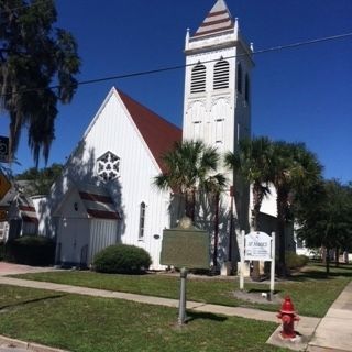 Saint Mark's Episcopal Church and Marker image. Click for full size.