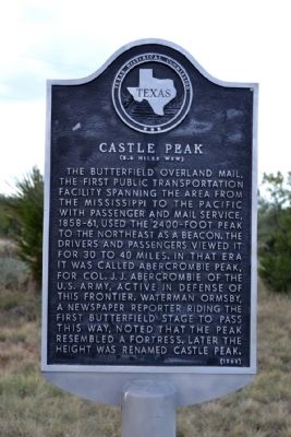 Castle Peak Marker. Click for full size. Castle Peak Marker image. Click for full size.