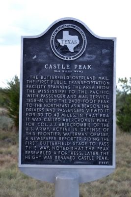 Castle Peak Marker image. Click for full size.