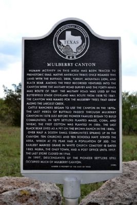 Mulberry Canyon Marker image. Click for full size.