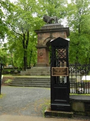 Old Burying Ground Marker. Click for full size. Old Burying Ground Marker image. Click for full size.