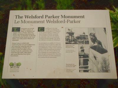The Welsford Parker Monument Marker image. Click for full size.