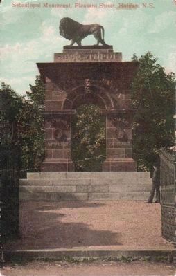 The Welsford Parker Monument postcard image. Click for full size.