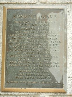 Edmund Burke Marker image. Click for full size.