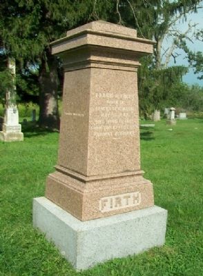 Frank R. Firth Monument image. Click for full size.