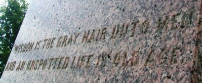 Frank R. Firth Monument Inscription image. Click for full size.