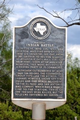 Near Site of Indian Battle Marker image. Click for full size.