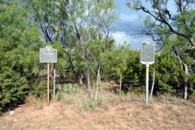 Mountain Pass Station and Near Site of Indian Battle Markers. Click for full size. Mountain Pass Station and Near Site of Indian Battle Markers image. Click for full size.