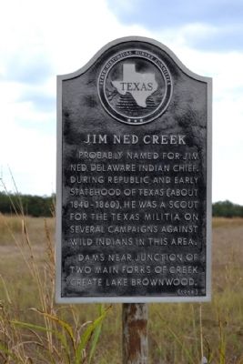 Jim Ned Creek Marker image. Click for full size.