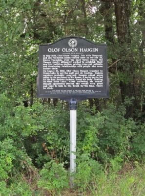 Olof Olson Haugen Marker. Click for full size. Olof Olson Haugen Marker image. Click for full size.