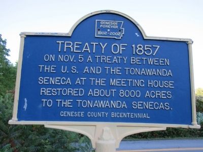 Treaty of 1857 Marker. Click for full size. Treaty of 1857 Marker image. Click for full size.