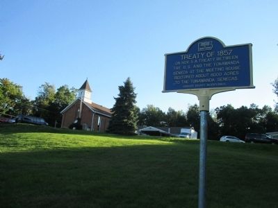 Treaty of 1857 Marker. Click for full size. Treaty of 1857 Marker image. Click for full size.