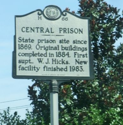 Central Prison Marker. Click for full size. Central Prison Marker image. Click for full size.