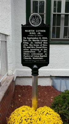 Martin Luther King, Jr. Marker. Click for full size. Martin Luther King, Jr. Marker image. Click for full size.